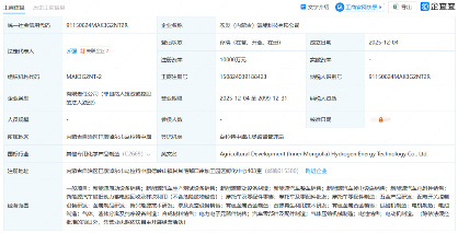 注资1亿元！又一氢能公司成立(图1)