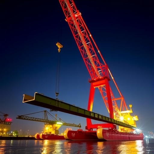 国内首台1000吨级智能起重机开启河海直达物流新模式(图1)