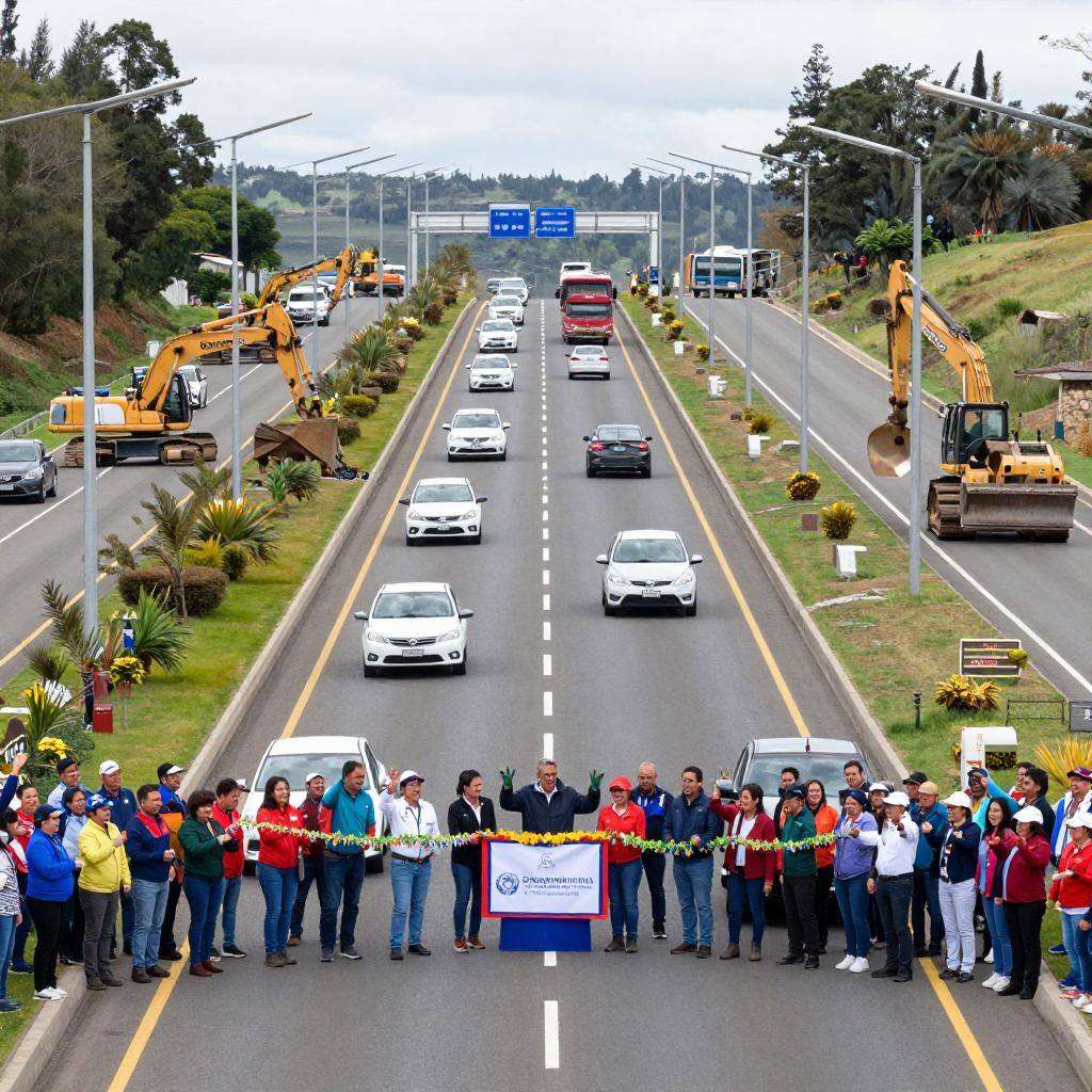 玻利维亚关键4号公路艾尔西亚项目全面通车(图1)
