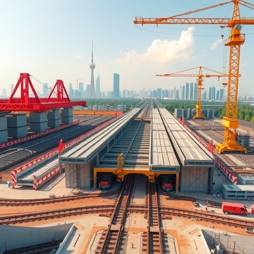 市域（郊）铁路成眉线视高梁场正式进入批量生产(图1)