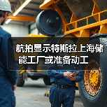 航拍显示特斯拉上海储能工厂或准备动工（图1）