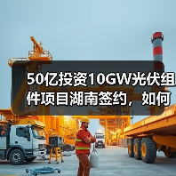 50亿投资10GW光伏组件项目湖南签约，如何助力绿色能源发展？（图1）