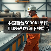 中国首台5000KJ单作用液压打桩锤下线能否改写海风电施工格局(图2) 中国首台5000KJ单作用液压打桩锤下线能否改写海风电施工格局(图2)