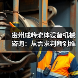 贵州成峰流体设备机械咨询：从需求判断到维