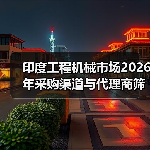 印度工程机械市场2026年采购渠道与代理商筛选实操 - 