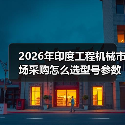 2026年印度工程机械市场采购怎么选型号参数与价格分析 - 