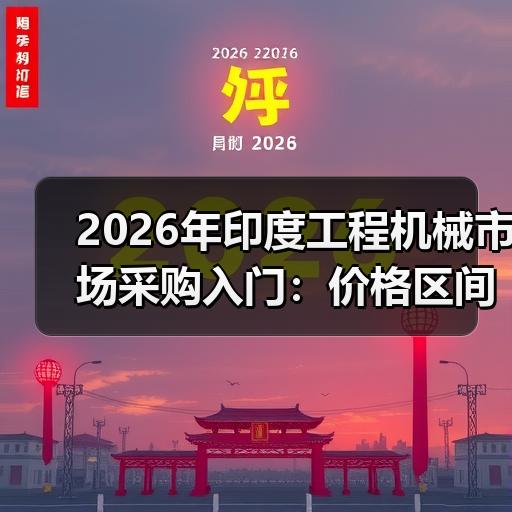 2026年印度工程机械市场采购入门：价格区间与选型要点 - 