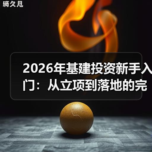 2026年基建投资新手入门：从立项到落地的完整流程拆解 - 