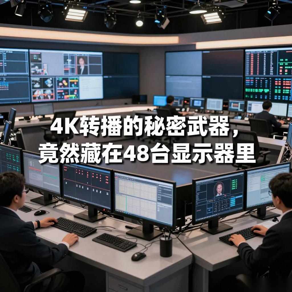 4K转播的秘密武器,竟然藏在48台显示器里(图2) 4K转播的秘密武器,竟然藏在48台显示器里