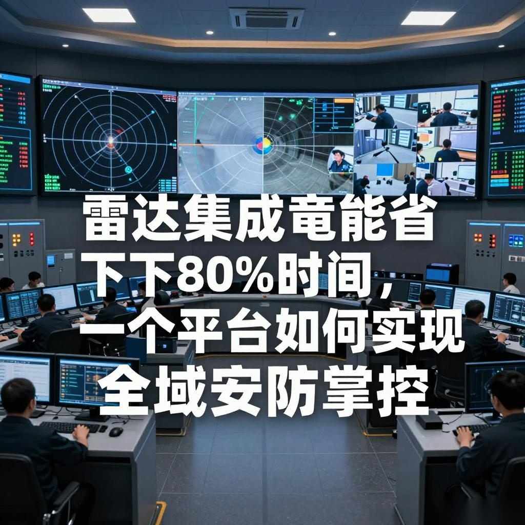 雷达集成竟能省下80%时间，一个平台如何实现全域安防掌控