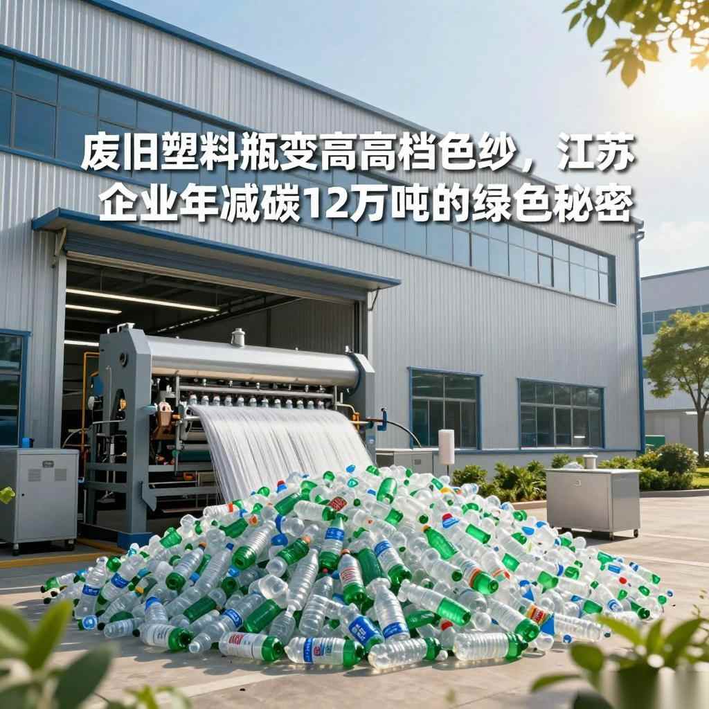 废旧塑料瓶变身高档色纱，江苏企业年减碳12万吨的绿色秘密 - 