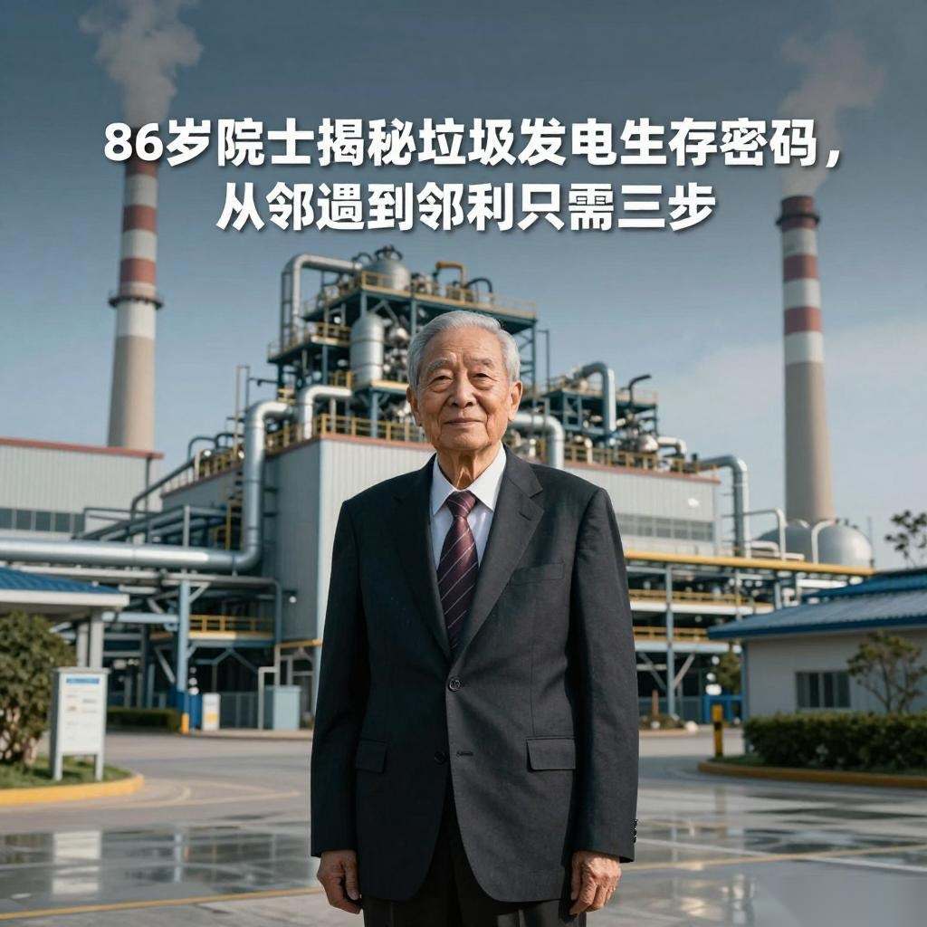 86岁院士揭秘垃圾发电生存密码，从“邻避”到“邻利”只需三步