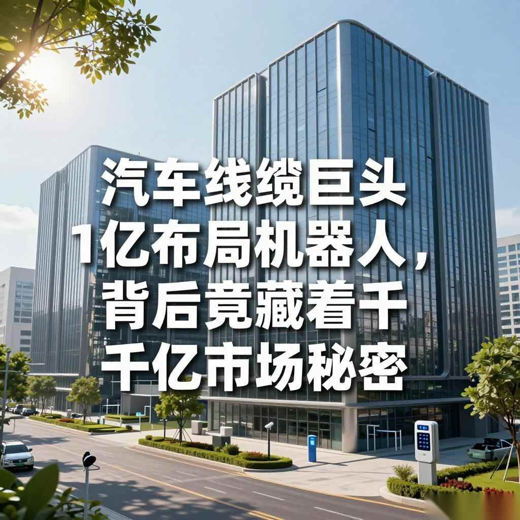 汽车线缆巨头砸1亿布局机器人,背后竟藏着千亿市场秘密(图2) 汽车线缆巨头砸1亿布局机器人,背后竟藏着千亿市场秘密