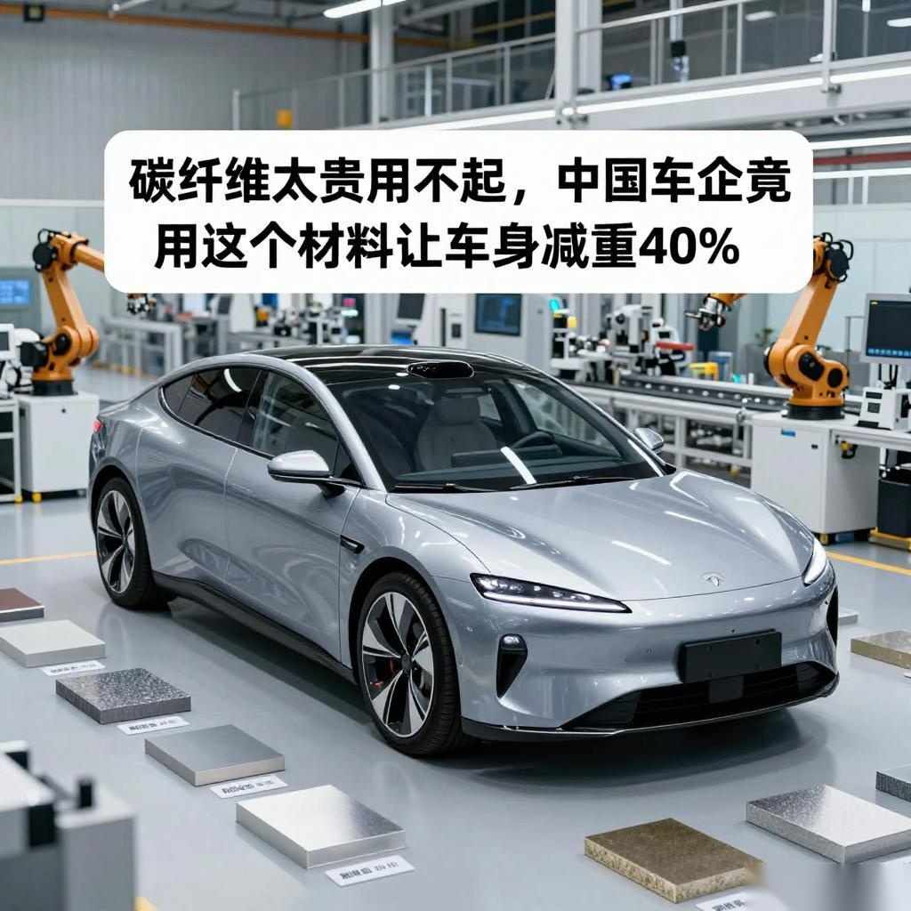 碳纤维太贵用不起，中国车企竟用这个材料让车身减重40%