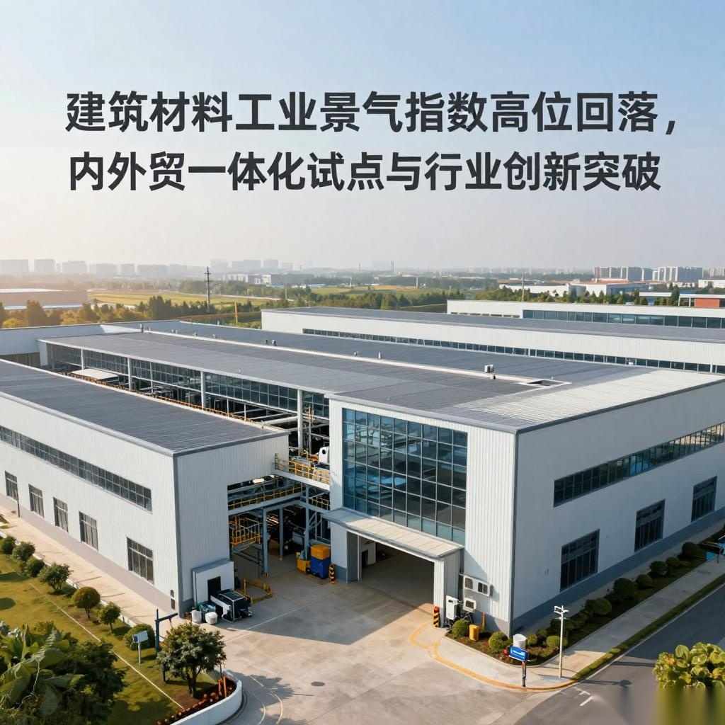 建筑材料工业景气指数高位回落，内外贸一体化试点与行业创新突破 - 